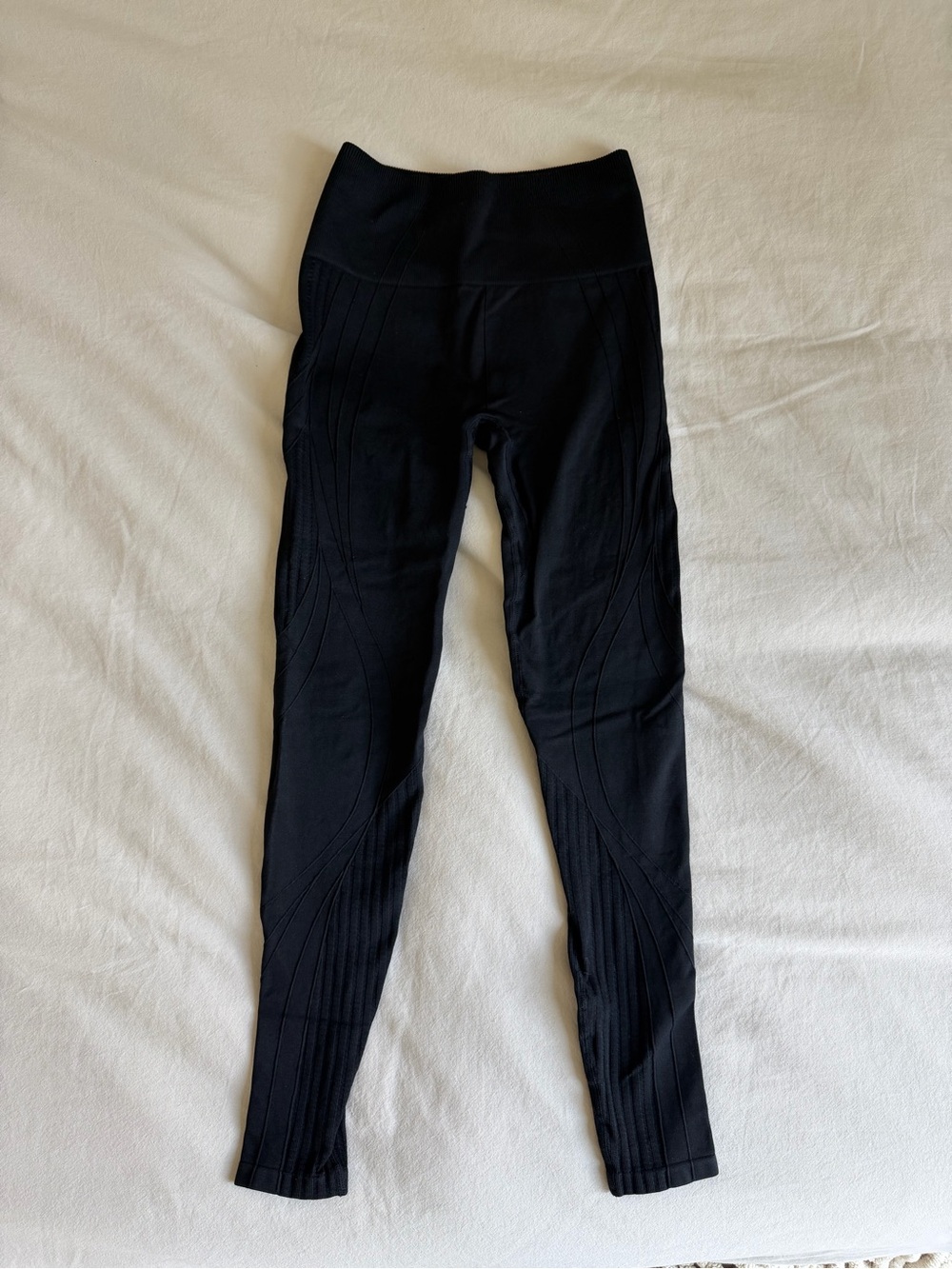 Fabletics Black High-Waist Seam Detail Leggings